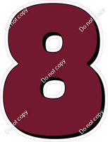 HP 18" Individuals - Flat Burgundy 8