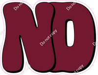 HP 18" Individuals - Flat Burgundy ND