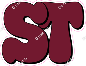 HP 18" Individuals - Flat Burgundy ST