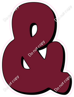 HP 18" Individuals - Flat Burgundy &