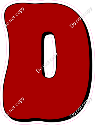 HP 18" Individuals - Flat Crimson D