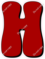 HP 18" Individuals - Flat Crimson H