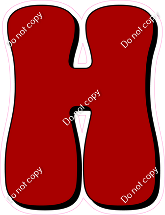 HP 18" Individuals - Flat Crimson H