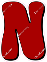 HP 18" Individuals - Flat Crimson N