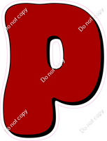 HP 18" Individuals - Flat Crimson P