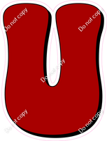 HP 18" Individuals - Flat Crimson U