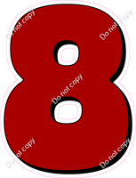 HP 18" Individuals - Flat Crimson 8