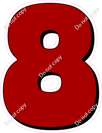 HP 18" Individuals - Flat Crimson 8