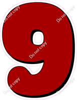 HP 18" Individuals - Flat Crimson 9
