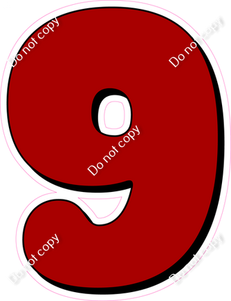 HP 18" Individuals - Flat Crimson 9