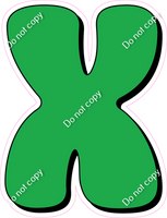 HP 18" Individuals - Flat Green X