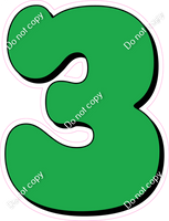 HP 18" Individuals - Flat Green 3
