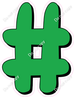 HP 18" Individuals - Flat Green #