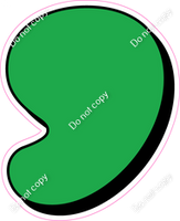 HP 18" Individuals - Flat Green Apostrophe
