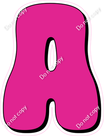 HP 18" Individuals - Flat Hot Pink A