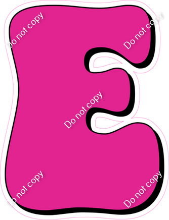 HP 18" Individuals - Flat Hot Pink E