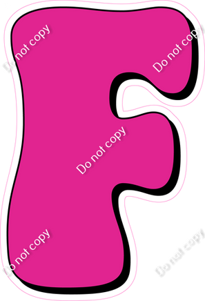 HP 18" Individuals - Flat Hot Pink F