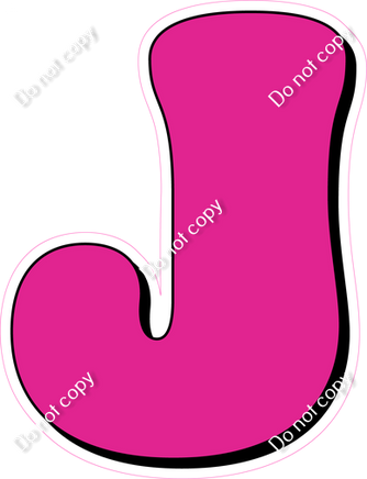 HP 18" Individuals - Flat Hot Pink J