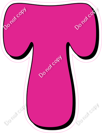 HP 18" Individuals - Flat Hot Pink T