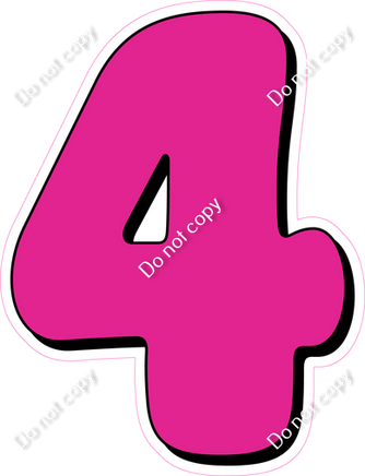 HP 18" Individuals - Flat Hot Pink 4