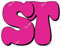HP 18" Individuals - Flat Hot Pink ST