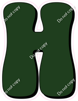 HP 18" Individuals - Flat Hunter Green H
