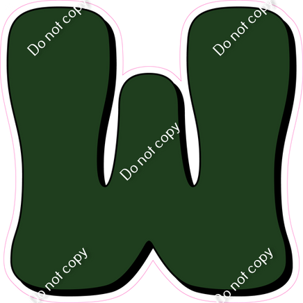 HP 18" Individuals - Flat Hunter Green W