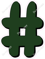 HP 18" Individuals - Flat Hunter Green #