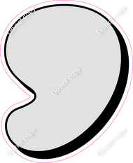 HP 18" Individuals - Flat Light Grey Apostrophe