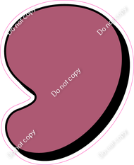 HP 18" Individuals - Flat Mauve Apostrophe