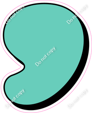 HP 18" Individuals - Flat Mint Apostrophe