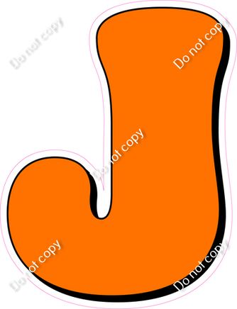 HP 18" Individuals - Flat Orange J