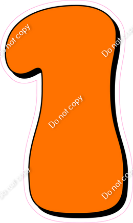 HP 18" Individuals - Flat Orange 1