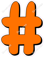 HP 18" Individuals - Flat Orange #