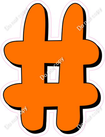 HP 18" Individuals - Flat Orange #