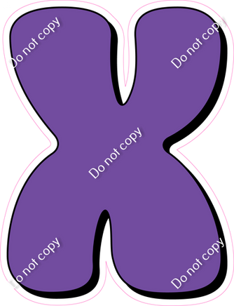 HP 18" Individuals - Flat Purple X