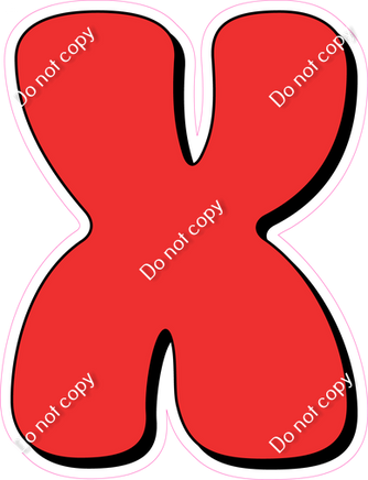HP 18" Individuals - Flat Red X