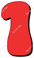 HP 18" Individuals - Flat Red 1