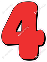 HP 18" Individuals - Flat Red 4