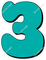 HP 18" Individuals - Flat Teal 3