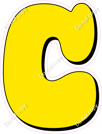 HP 18" Individuals - Flat Yellow C