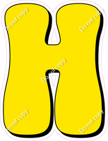 HP 18" Individuals - Flat Yellow H