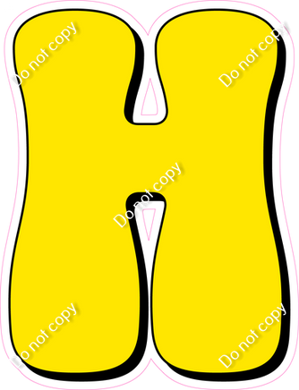 HP 18" Individuals - Flat Yellow H