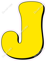 HP 18" Individuals - Flat Yellow J