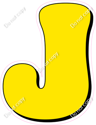 HP 18" Individuals - Flat Yellow J