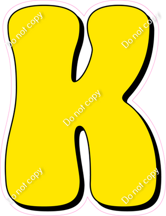 HP 18" Individuals - Flat Yellow K