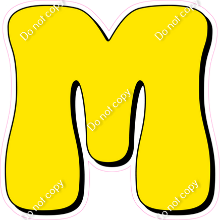 HP 18" Individuals - Flat Yellow M