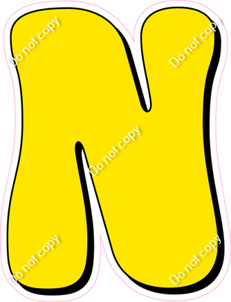 HP 18" Individuals - Flat Yellow N