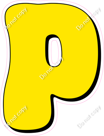 HP 18" Individuals - Flat Yellow P