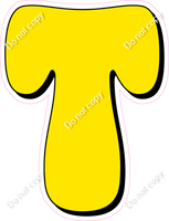 HP 18" Individuals - Flat Yellow T